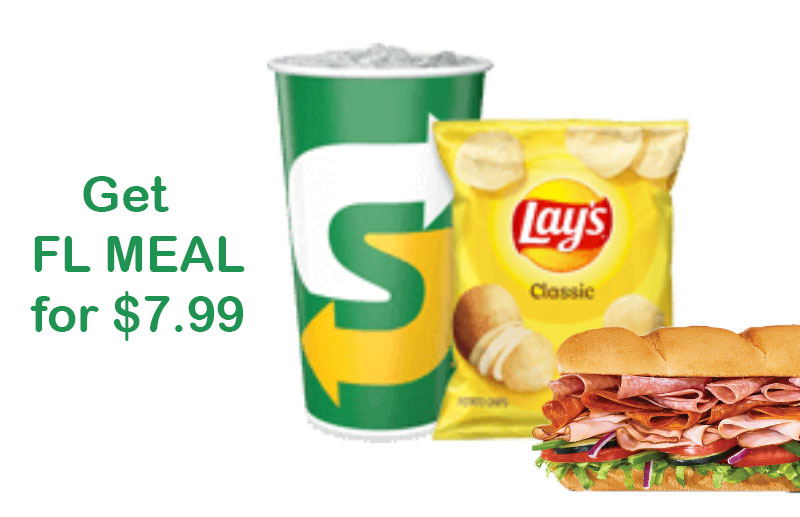 Subway Coupon Codes: Footlong Meal $7.99, 6-Inch Sub $3.49